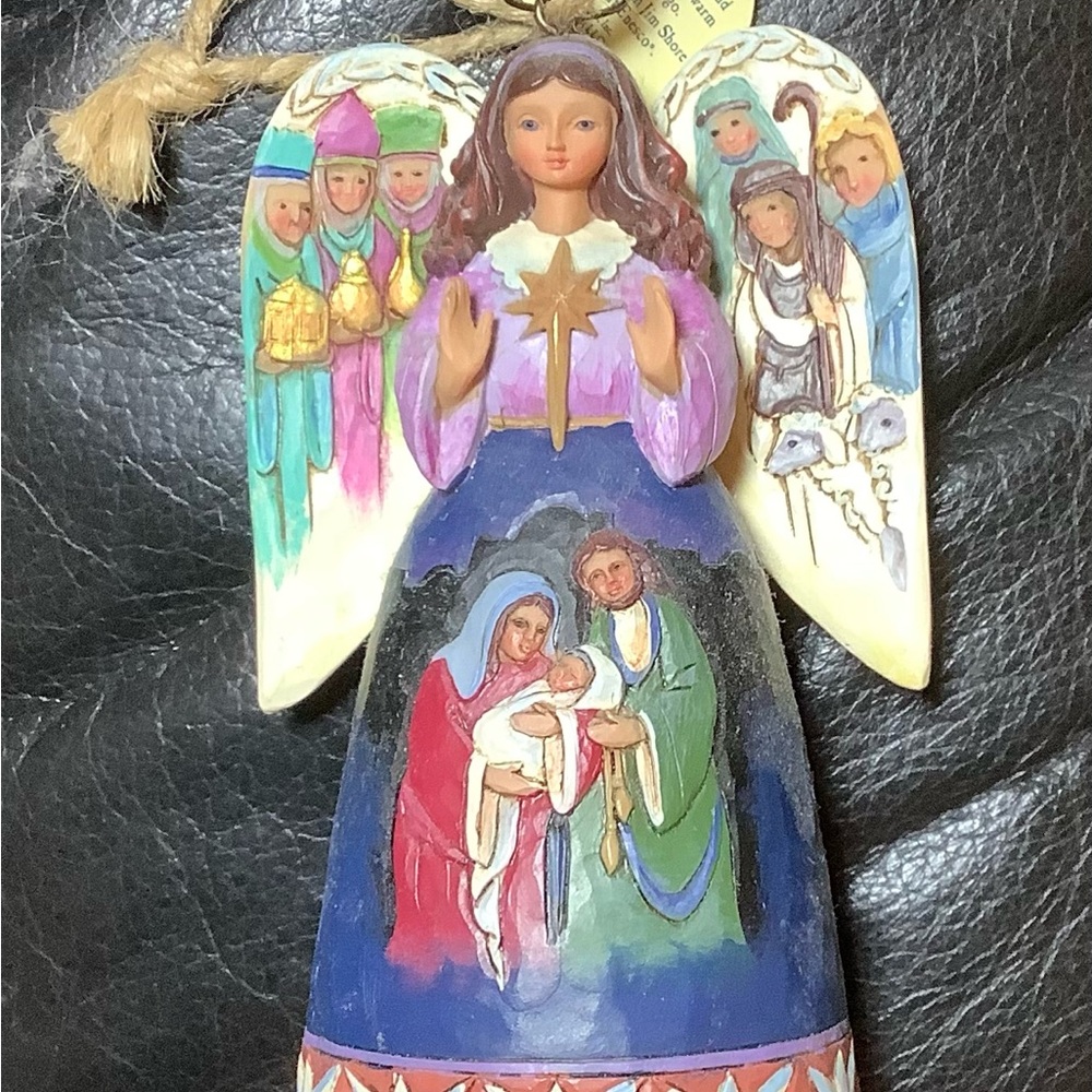 Jim Shore Heartwood Creek Hand-Painted Nativity Angel Figurine